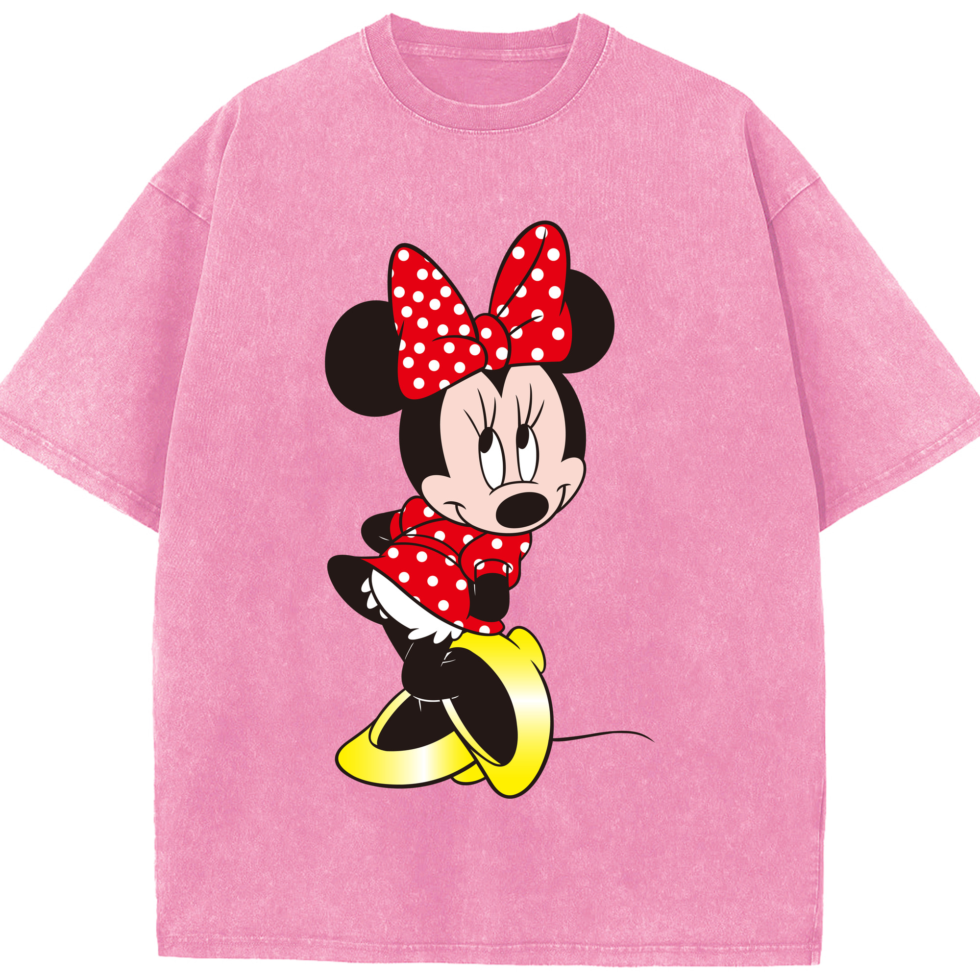 （画像用） ミッキーマウス Mickey Mouse 綿100% ヴィンテージ風 半袖Tシャツ（フロントプリント）
